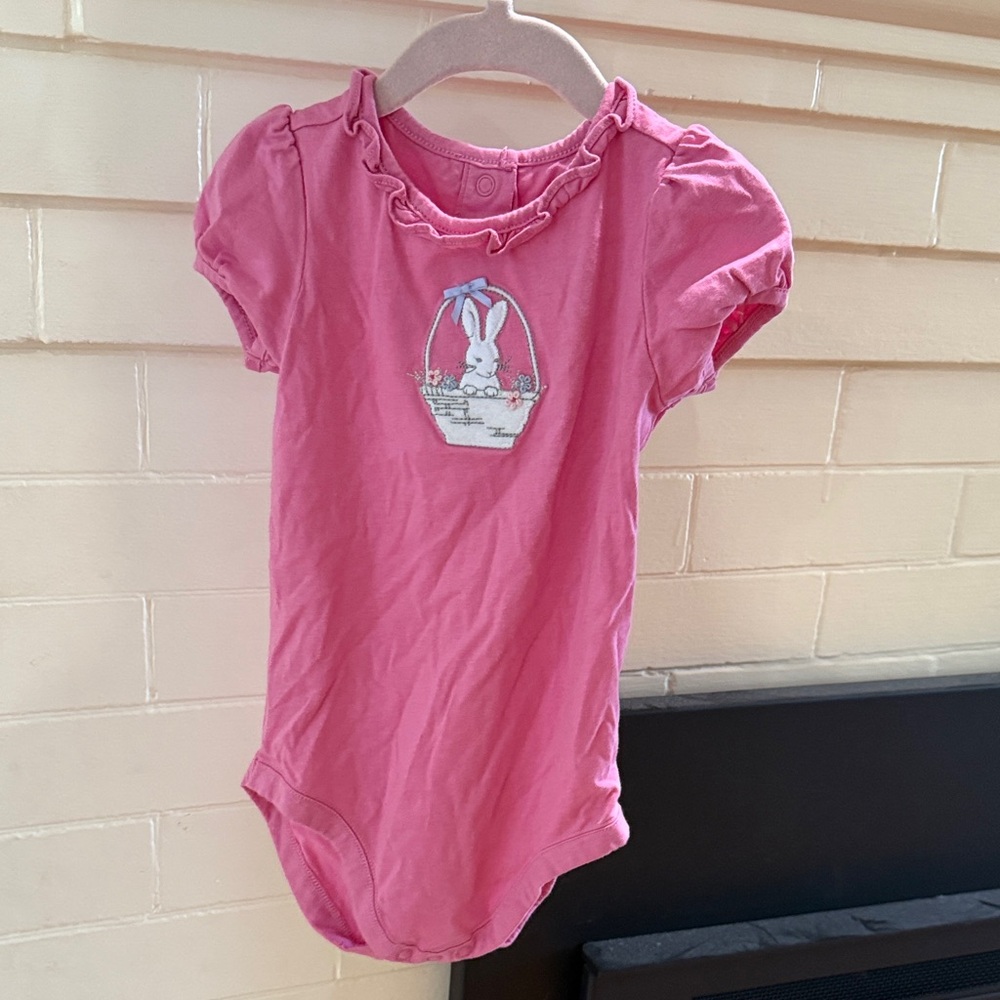Janie and Jack Pink Bunny One Piece